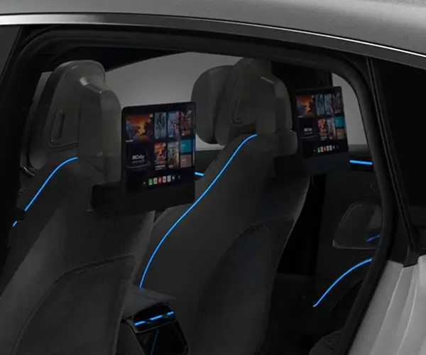 头枕屏俯仰模组