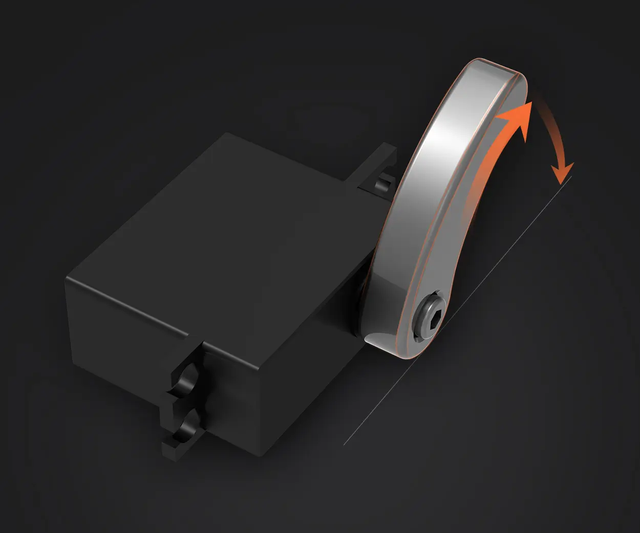 扫地机器人抬升越障舵机 