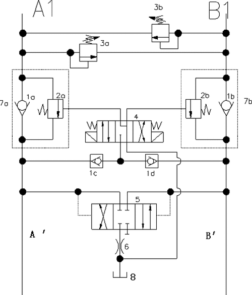 阀控型液压舵机工作原理图_船用舵机液压专用阀工作原理图_船用舵机液压专用阀工作原理