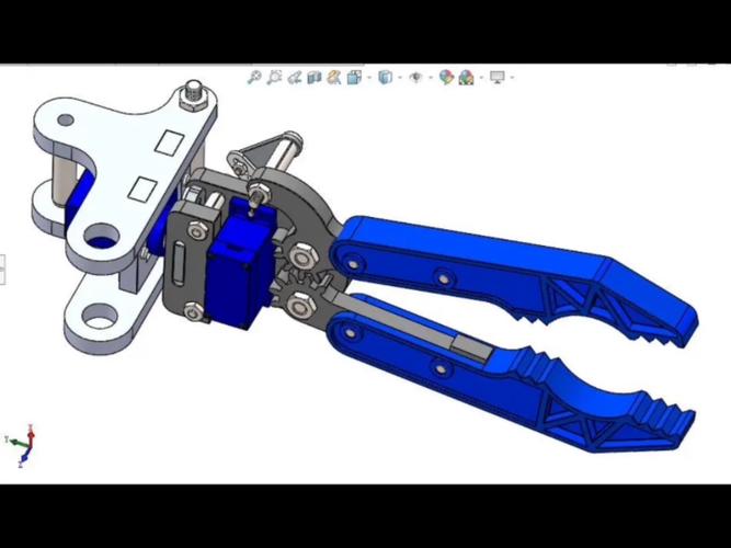 基于舵机的夹爪设计_夹爪模型_夹爪机构